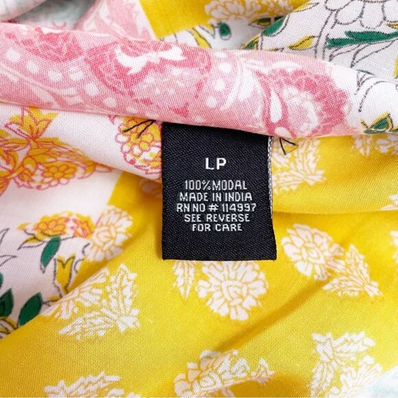 Tolani Collection Raelyn Patchwork Boho Kimono Swim CoverUp Size LP Large Petite - Picture 11 of 13